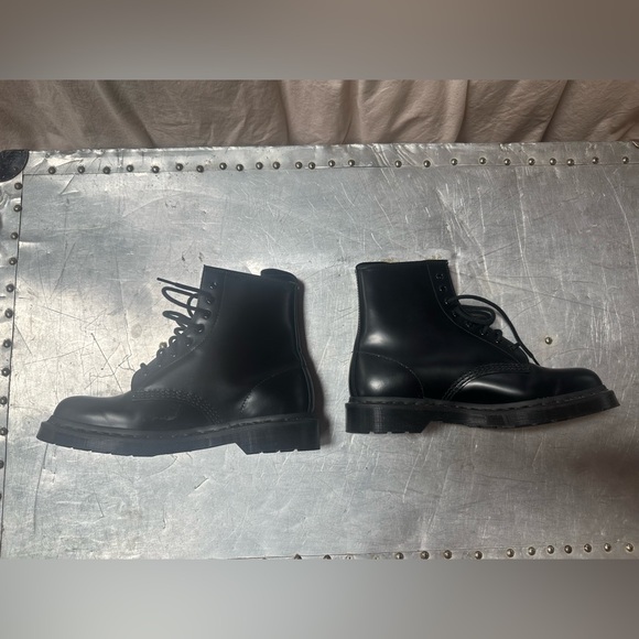 Dr martens black boots women’s 10 1460 mono - Picture 4 of 5